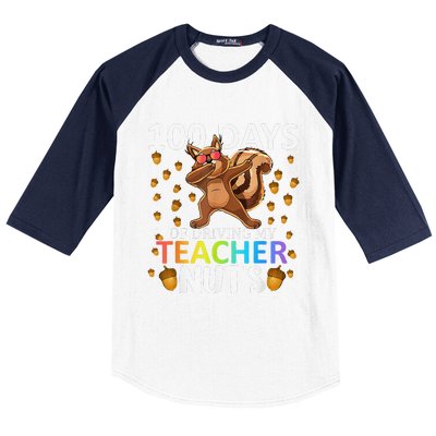 100 Days Of Driving My Teacher Nuts 100th Day Of School Baseball Sleeve Shirt