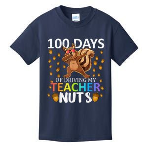 100 Days Of Driving My Teacher Nuts 100th Day Of School Kids T-Shirt