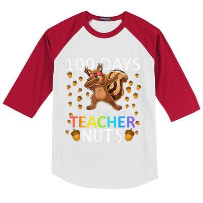 100 Days Of Driving My Teacher Nuts 100th Day Of School Kids Colorblock Raglan Jersey