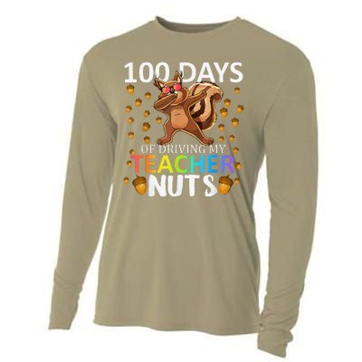 100 Days Of Driving My Teacher Nuts 100th Day Of School Cooling Performance Long Sleeve Crew