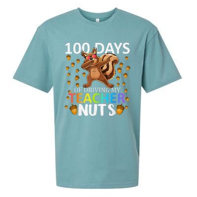 100 Days Of Driving My Teacher Nuts 100th Day Of School Sueded Cloud Jersey T-Shirt