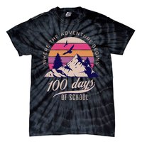 100 Days Of School Retro Outdoor Teacher Tie-Dye T-Shirt