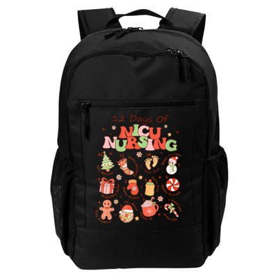 12 Days Of NICU Unit Nursing Funny NICU Nurse Christmas  Daily Commute Backpack