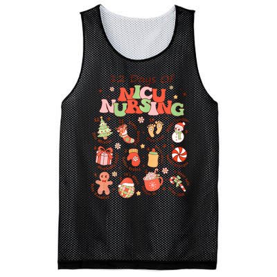 12 Days Of NICU Unit Nursing Funny NICU Nurse Christmas  Mesh Reversible Basketball Jersey Tank