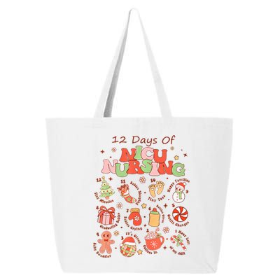 12 Days Of NICU Unit Nursing Funny NICU Nurse Christmas  25L Jumbo Tote