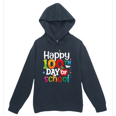 100 Days Of School Teachers Happy 100th Day Of School Meaningful Gift Urban Pullover Hoodie