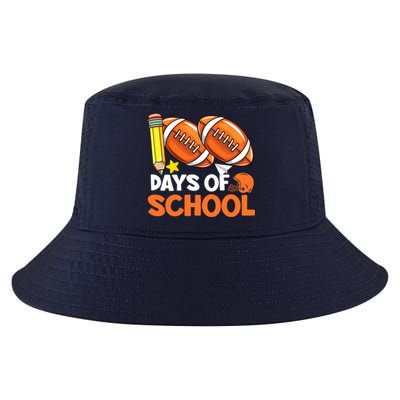 100 Days Of School Football 100th Day Of School Cool Comfort Performance Bucket Hat