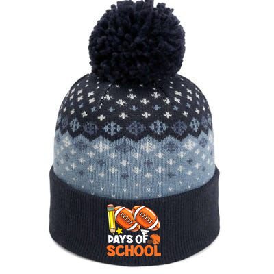 100 Days Of School Football 100th Day Of School The Baniff Cuffed Pom Beanie