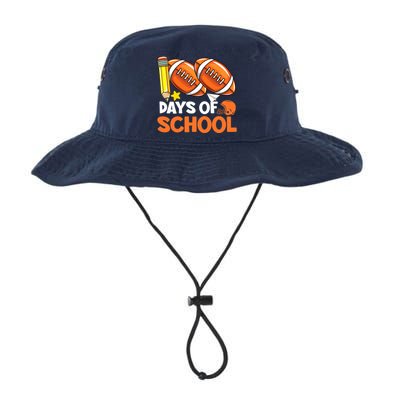 100 Days Of School Football 100th Day Of School Legacy Cool Fit Booney Bucket Hat