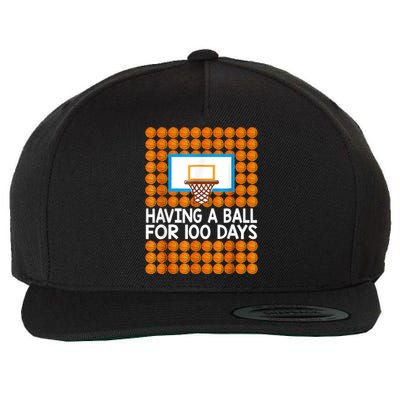 100 Days Of School Basketball 100th Day Balls Gift For Boys Wool Snapback Cap