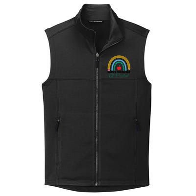 100Th Day Of Preschool Teacher Rainbow Preschool Teacher Gift Collective Smooth Fleece Vest