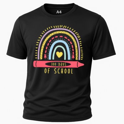 100 Days Of School Colorful Rainbow Performance Shirt