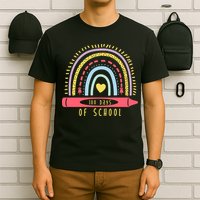 100 Days Of School Colorful Rainbow T-Shirt