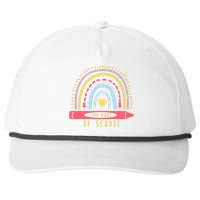 100 Days Of School Colorful Rainbow Snapback Five-Panel Rope Hat