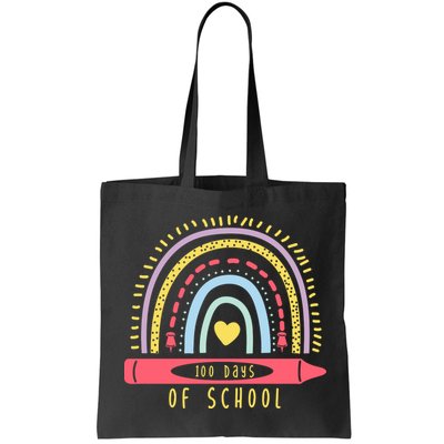 100 Days Of School Colorful Rainbow Bag