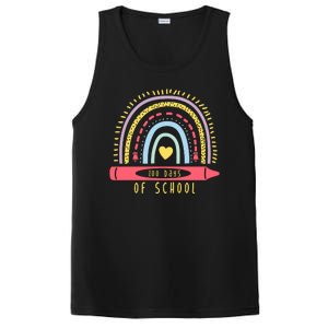 100 Days Of School Colorful Rainbow PosiCharge Competitor Tank