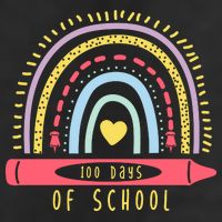 100 Days Of School Colorful Rainbow Hat