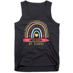 100 Days Of School Colorful Rainbow Tank Top