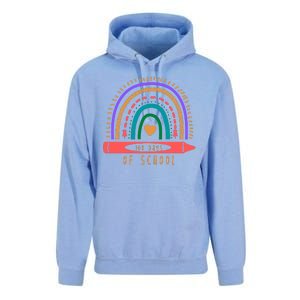 100 Days Of School Colorful Rainbow Unisex Surf Hoodie