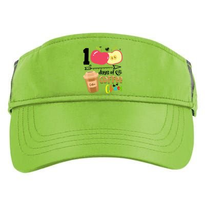 100 Days Of Coffee Chaos 100th Day Of School Adult Drive Performance Visor