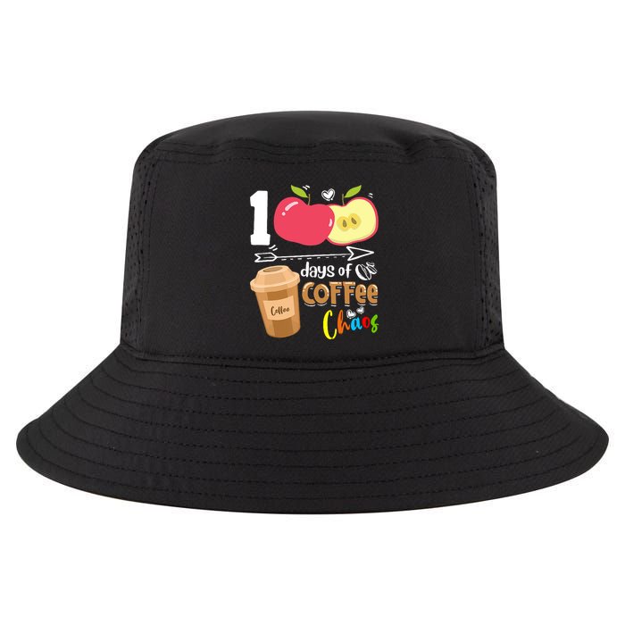 100 Days Of Coffee Chaos 100th Day Of School Cool Comfort Performance Bucket Hat