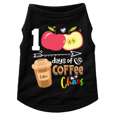 100 Days Of Coffee Chaos 100th Day Of School Doggie Tank