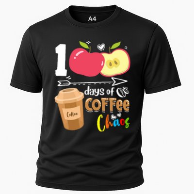 100 Days Of Coffee Chaos 100th Day Of School Performance Shirt