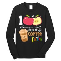 100 Days Of Coffee Chaos 100th Day Of School Long Sleeve Shirt