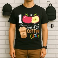 100 Days Of Coffee Chaos 100th Day Of School T-Shirt