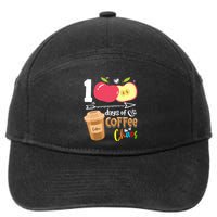 100 Days Of Coffee Chaos 100th Day Of School 7-Panel Snapback Hat