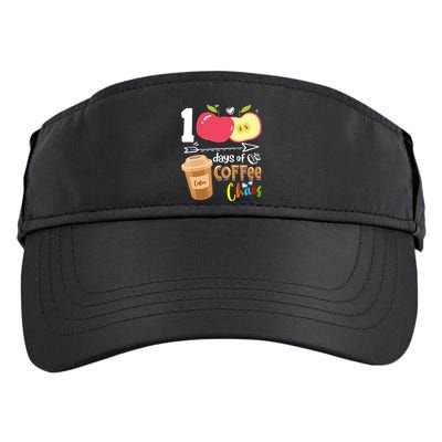 100 Days Of Coffee Chaos 100th Day Of School Adult Drive Performance Visor