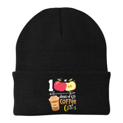 100 Days Of Coffee Chaos 100th Day Of School Knit Cap Winter Beanie