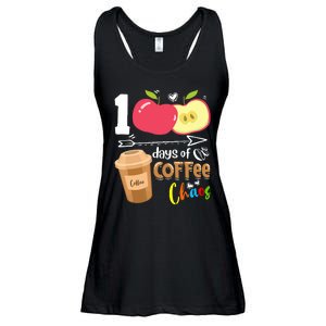 100 Days Of Coffee Chaos 100th Day Of School Ladies Essential Flowy Tank