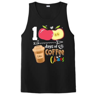 100 Days Of Coffee Chaos 100th Day Of School PosiCharge Competitor Tank