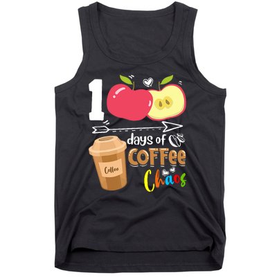 100 Days Of Coffee Chaos 100th Day Of School Tank Top