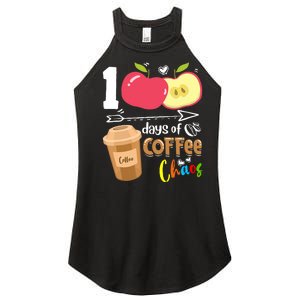 100 Days Of Coffee Chaos 100th Day Of School Women’s Perfect Tri Rocker Tank