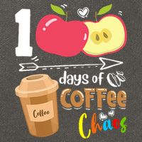 100 Days Of Coffee Chaos 100th Day Of School Cotton Canvas Backpack