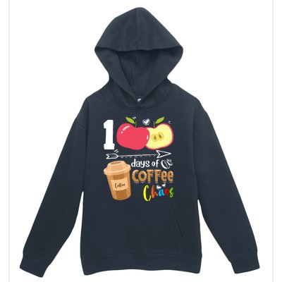 100 Days Of Coffee Chaos 100th Day Of School Urban Pullover Hoodie