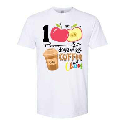 100 Days Of Coffee Chaos 100th Day Of School Softstyle® CVC T-Shirt