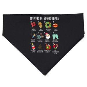 12 Days Of Christmas Sonography Ultrasound Tech Holiday Xmas USA-Made Doggie Bandana