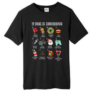 12 Days Of Christmas Sonography Ultrasound Tech Holiday Xmas Tall Fusion ChromaSoft Performance T-Shirt