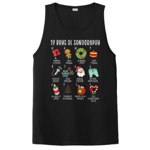 12 Days Of Christmas Sonography Ultrasound Tech Holiday Xmas PosiCharge Competitor Tank