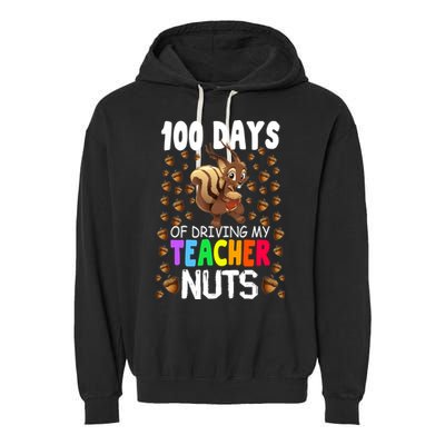 100 Days Of School Garment-Dyed Fleece Hoodie