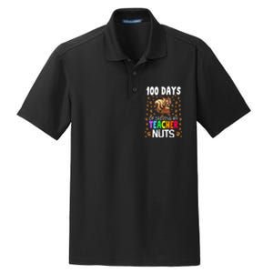 100 Days Of School Dry Zone Grid Polo