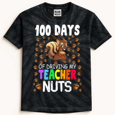 100 Days Of School Kids Tie-Dye T-Shirt