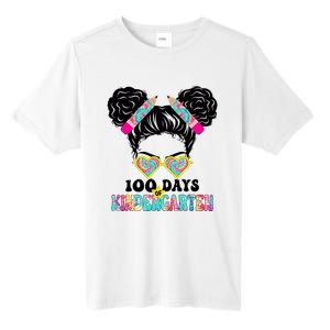 100 Days Of Kindergarten Girls Messy 100th Day Of School Tall Fusion ChromaSoft Performance T-Shirt