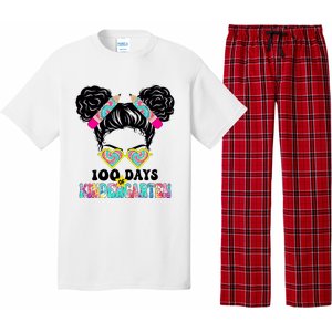 100 Days Of Kindergarten Girls Messy 100th Day Of School Pajama Set