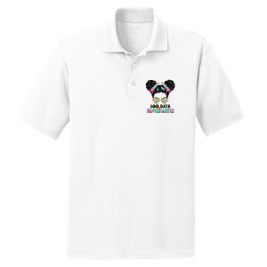 100 Days Of Kindergarten Girls Messy 100th Day Of School PosiCharge RacerMesh Polo