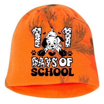 101 Days Of School Dalmatian I Survived 100 Days Of School Funnny Kati - Camo Knit Beanie