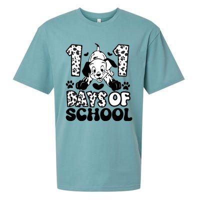 101 Days Of School Dalmatian I Survived 100 Days Of School Funnny Sueded Cloud Jersey T-Shirt